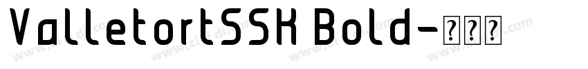 ValletortSSK Bold字体转换